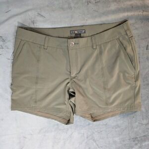 5.11 Tactical Womens Shorts Size 16 Olive Green Stretch Hiking Outdoor Utility